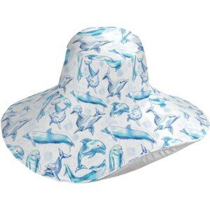 Womens Wide Brim Hats UV Protection Dolphin